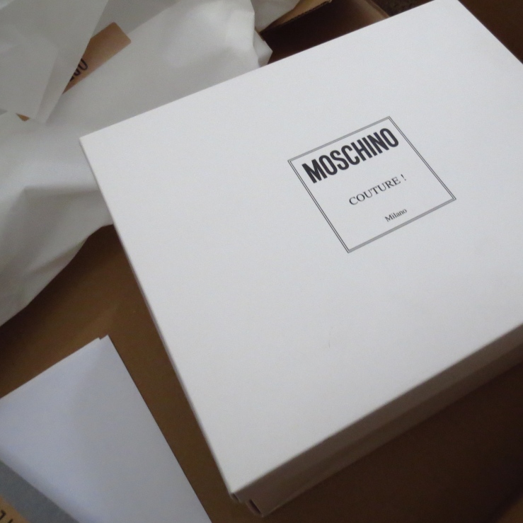 moschino couture hat box